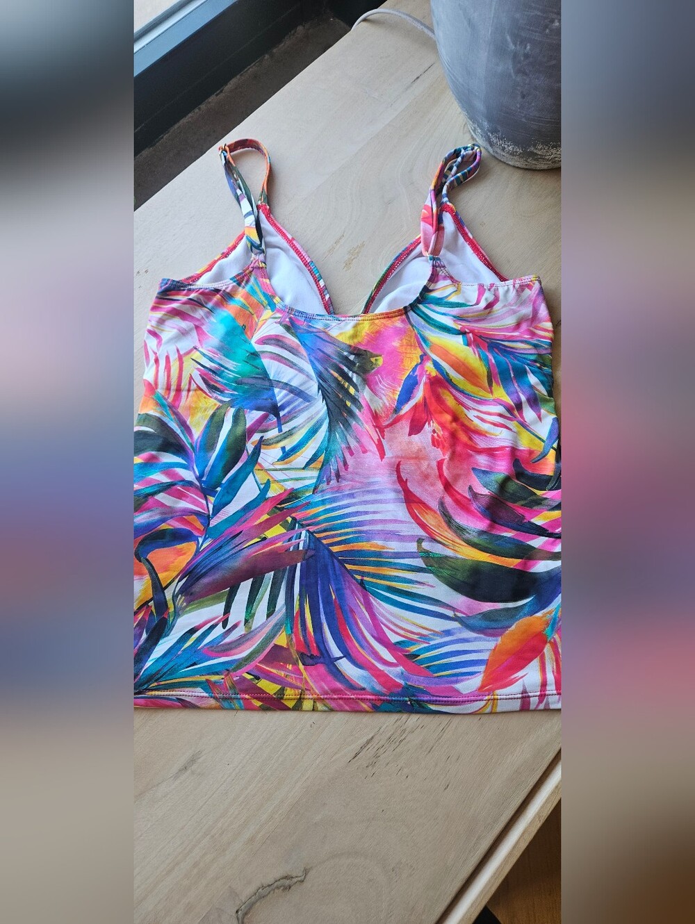 Ralph Lauren Colorful Tropical Tankini Swim Top - Picture 2 of 4